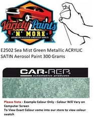 E2502 Sea Mist Green Metallic ACRYLIC SATIN Aerosol Paint 300 Grams