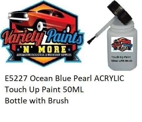 E5227 Ocean Blue Pearl ACRYLIC Touch Up Paint 50ML Bottle with Brush