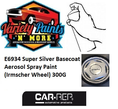 E6934 Super Silver Basecoat Aerosol Spray Paint  (Irmscher Wheel)