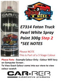 E7314 Foton Truck Pearl White Spray Paint 300g *SEE NOTES STEP 2