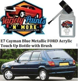 E7 /497 Cayman Blue Metallic FORD Acrylic Touch Up Bottle with Brush