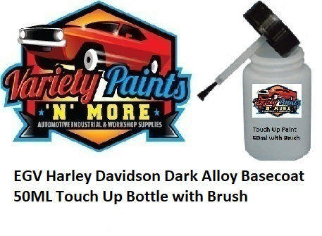 EGV Harley Davidson Dark Alloy Basecoat 50ML Touch Up Bottle with Brush