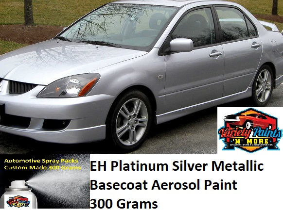 EH Platinum Silver Metallic Basecoat Aerosol Paint 300 Grams
