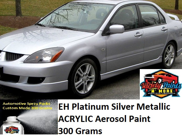 EH Platinum Silver Metallic ACRYLIC Aerosol Paint 300 Grams
