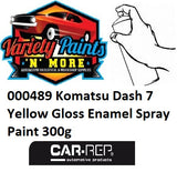 000489 Komatsu Dash 7 Yellow Gloss Enamel Spray Paint 300g