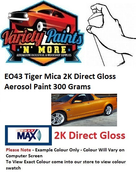 EO43 Tiger Mica 2K Direct Gloss  Aerosol Paint 300 Grams