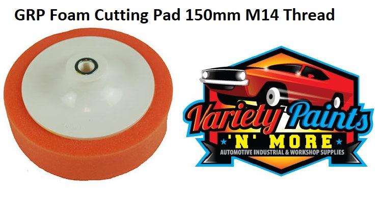 GRP 150mm Buff Pad Orange -Cutting M14 Thread