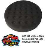 GRP 150 x 30mm Black Foam Velcro Pad LOW PROFILE Finishing 