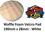 GRP Waffle Foam Velcro Pad 190mm x 28mm - White 