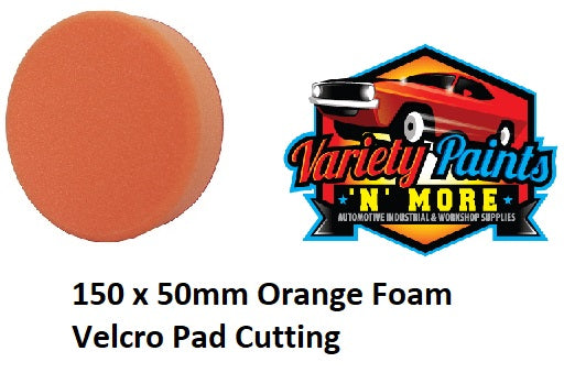 GRP 150 x 50mm Orange Foam Velcro Pad Cutting