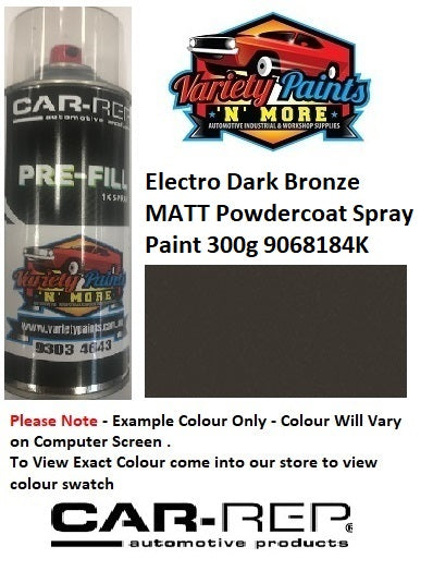 8184K Electro™ Dark Bronze MATT Powdercoat Spray Paint 300g
