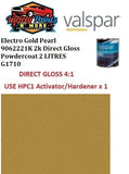 Electro Gold Pearl 9062221K 2k Direct Gloss Powdercoat 2 LITRES G1710