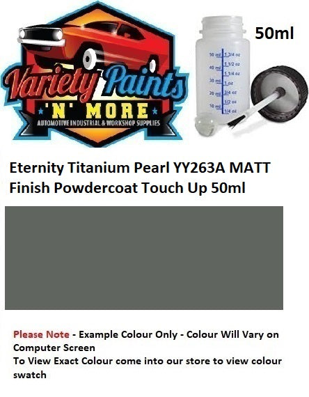 Eternity® Titanium Pearl YY263A MATT Finish Powdercoat Touch Up 50ml
