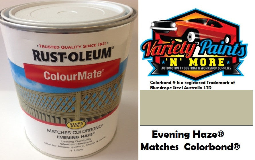 RustOleum Colourmate  Evening Haze  Colorbond  1 Litre Paint