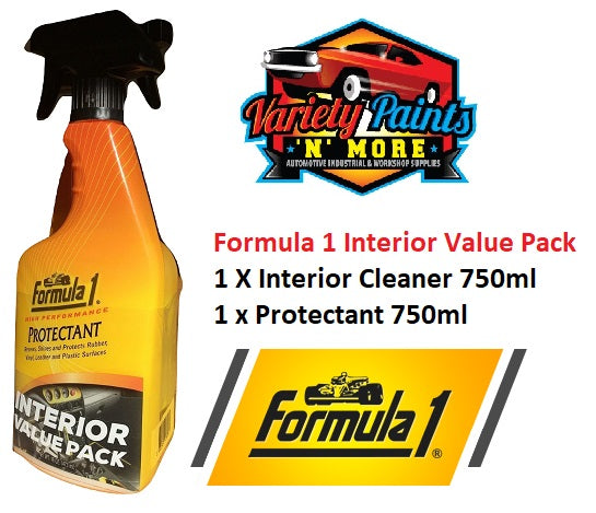 Formula 1 Interior Value Pack (1 x Interior Cleaner 16oz and 1 x Vinyl Protectant 16oz)