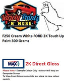 F350 Cream White FORD 2K Touch Up Paint 300 Grams