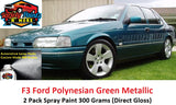 F3 Polynesian Green Metallic FORD 2K Touch Up Paint 300 Grams