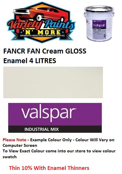 FANCRE FAN Cream GLOSS Enamel 4 LITRES