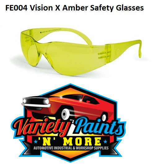 Frontier Safety Glasses - VISION X  Amber lens