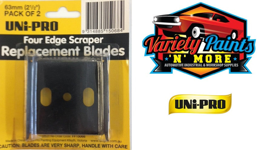 Unipro Four Edge 63mm Scraper Replacement Blade