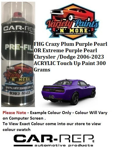 FHG Plum Crazy Purple Pearl/Xtreme Purple Pearl  Chrysler / Dodge 2006-2023 ACRYLIC Touch Up Paint 300 Grams