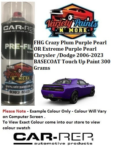 FHG Plum Crazy Purple Pearl/Xtreme Purple Pearl  Chrysler / Dodge 2006-2023 BASECOAT Touch Up Paint 300 Grams