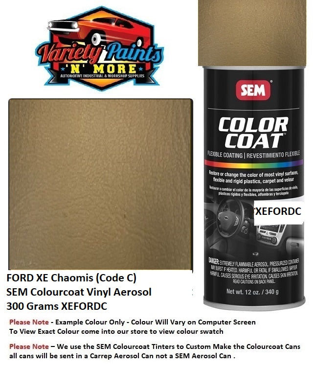 FORD XE Chaomis (Code C)  SEM Colourcoat Vinyl Aerosol 300 Grams XEFORDC 1IS 51A