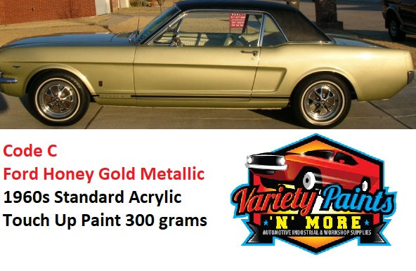 C Ford Honey Gold Metallic 1960s Standard Acrylic Touch Up Paint