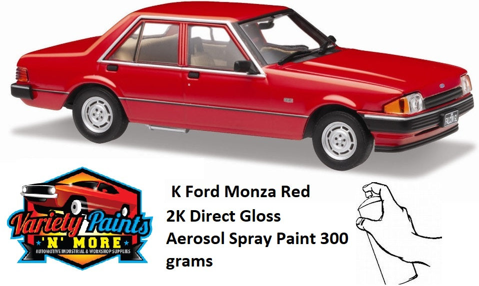 Monza Red K Ford Australia 2K Direct Gloss Touch Up Paint 300 Grams