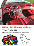 FTB63 Thunderbird Red 1963 SEM Colourcoat Vinyl Aerosol 300 Grams