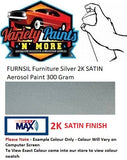 FURNSIL Furniture Silver 2K SATIN Aerosol Paint 300 Grams 