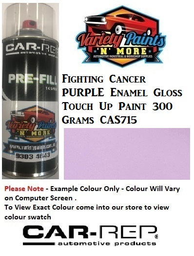 Fighting Cancer PURPLE Enamel Gloss Touch Up Paint 300 Grams CAS715