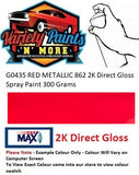 G0435 RED Metallic 2K Aerosol Paint 300 Grams