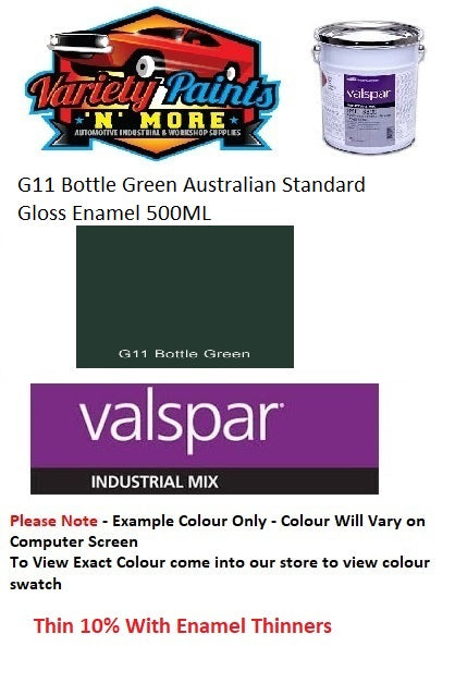 G11 Bottle Green Australian Standard Gloss Enamel 500ML