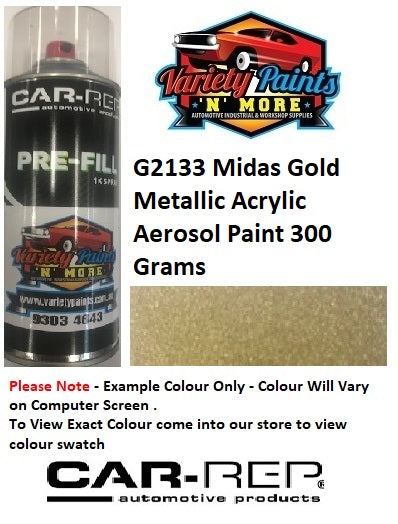 G2133 Gold Metallic Acrylic Aerosol Paint 300 Grams