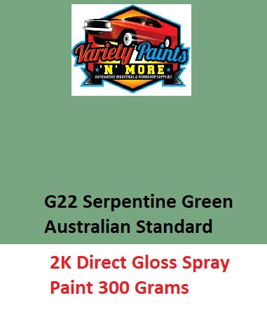 G22 Serpentine Green Australian Standard 2K Direct Gloss Aerosol 300 Grams