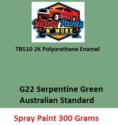 G22 Serpentine Green 2K Direct Gloss Australian  Standard Aerosol 300 Grams TB510 2K Enamel