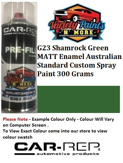 G23 Shamrock Australian Standard MATT Enamel Custom Spray Paint 300 Grams