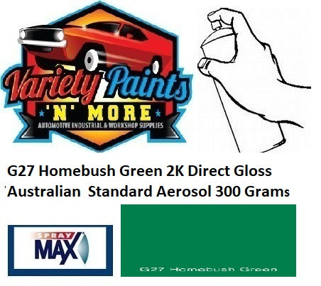 G27 Homebush Green 2K Direct Gloss Australian Standard Aerosol 300 Grams