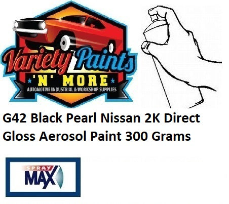G42 Black Pearl Nissan 2K Direct Gloss Aerosol Paint 300 Grams
