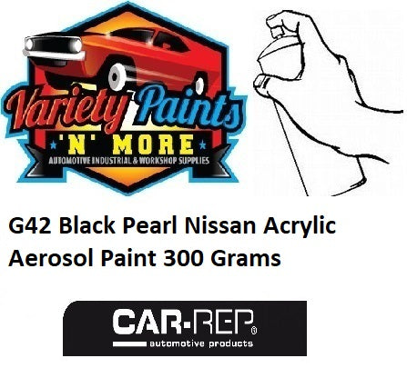 G42 Black Pearl Nissan Basecoat Aerosol Paint 300 Grams 1IS 33A
