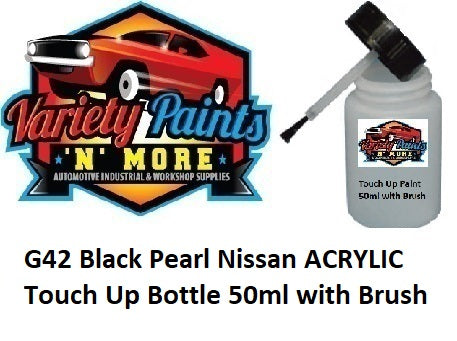G42 Black Pearl Nissan ACRYLIC Touch Up Bottle 50ml with Brush
