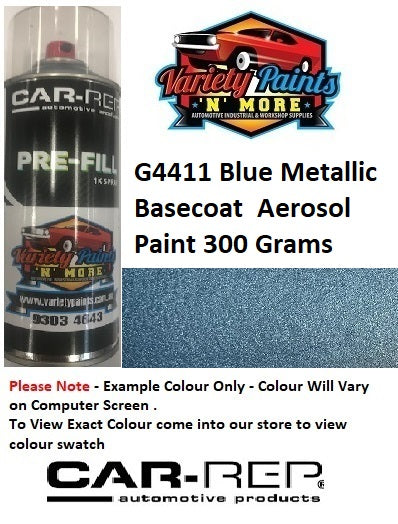 G4411 Blue Metallic Basecoat  Aerosol Paint 300 Grams