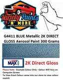 G4411 BLUE Metallic 2K DIRECT GLOSS Aerosol Paint 300 Grams