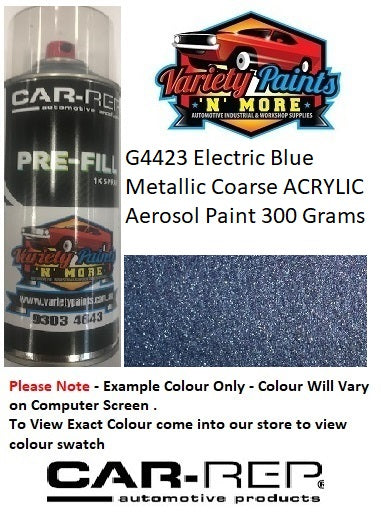 G4423 Electric Blue Metallic Coarse ACRYLIC  Aerosol Paint 300 Grams