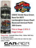 G4691 Verde Itaca Green Base for 0077 Lamborghini Green Pearl Basecoat Aerosol Paint 300 Grams