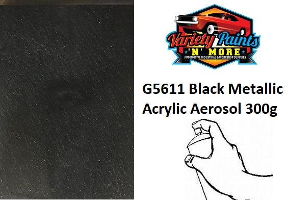 G5611 Black Metallic CMP Colour 303 Acrylic Gloss Spray Paint 300g
