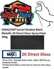 G5642/OEP Suzuki Shadow Black Metallic 2K Direct Gloss Spray Paint 300g