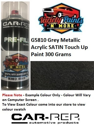 G5810 Grey Metallic Acrylic SATIN Touch Up Paint 300 Grams