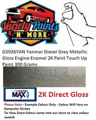 G5926YAN Yanmar Diesel Grey Metallic Gloss Engine Enamel 2K Paint Touch Up Paint 300 Grams